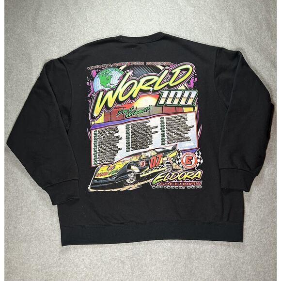Eldorado Speedway Sweater Mens Large World 100 Ohio Sweatshirt Pullover Racecar - Picture 7 of 8